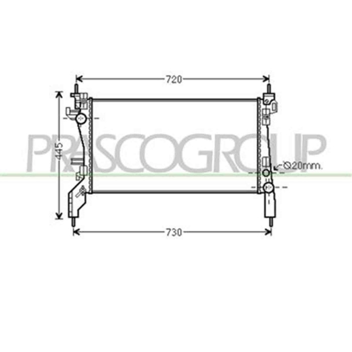 CI907R005_1.JPG Radiatore Per Citroen Nemo Dal 2008 Al 2016