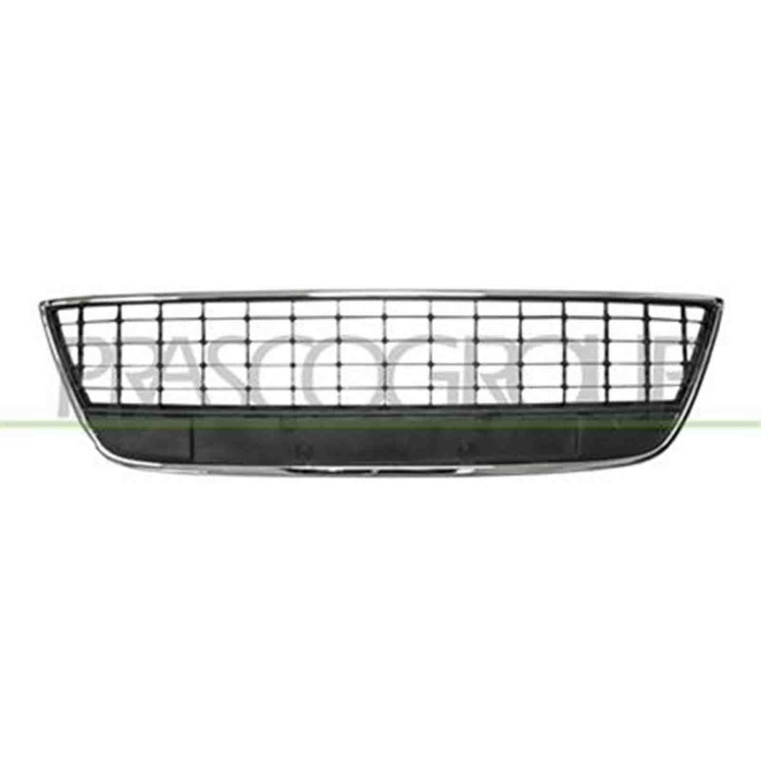 FD1102130_1.JPG Griglia Centrale Paraurti Nera Con Cornice Cromata Per Ford Mondeo Dal 2007 Al 2010