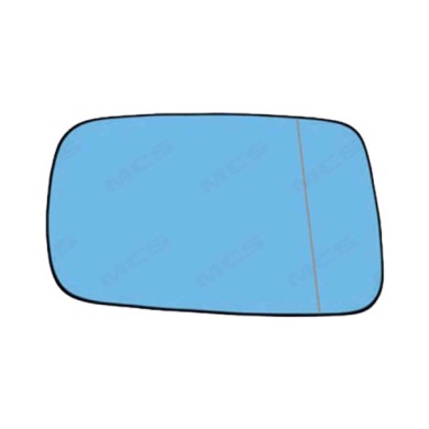 DX_SCRITTA_LOGO.jpg Piastra Retrovisore Destro Bmw 3 Cabriolet 2000-2006 51167028428 Asferico Azzurrato Termico