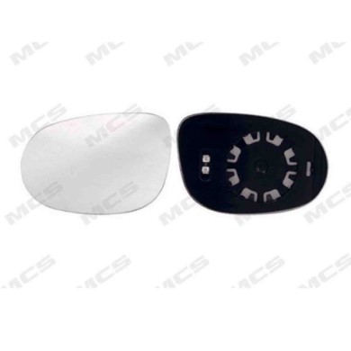 SX_SCRITTA_LOGO.jpg Piastra Retrovisore Sinistro Fiat Idea 2003-2008 Convesso Termico Senza Telaio