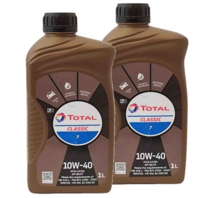 CLASSIC 2.jpg Total Classic 7 10w40 Olio Motore Auto Benzina Diesel E Furgoni Leggeri Confezione 2 Litri