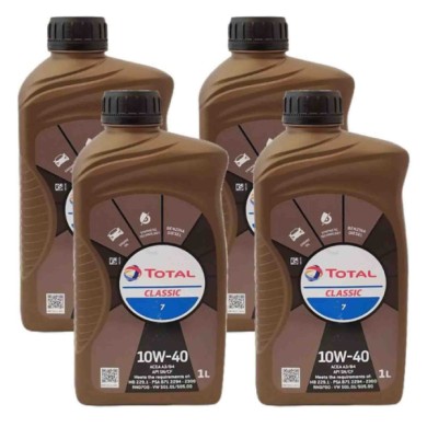 CLASSIC 2.jpg Total Classic 7 10w40 Olio Motore Auto Benzina Diesel E Furgoni Leggeri Confezione 4 Litri
