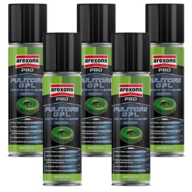 9837_1.jpg Arexons Pulitore Gpl 9837 5 Pezzi X 120ml Pulisce Iniettori A Gas E Elettrovalvole
