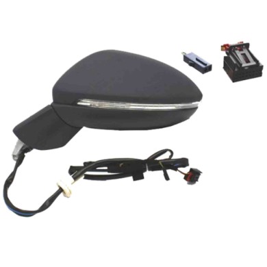 332988.JPG Retrovisore Completo Sinistro Volkswagen Golf Sportsvan 2014-2020 9 Pins 517857507Q9B9 Elettrico Asferico Termico Da 