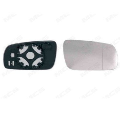 DX_SCRITTA_LOGO.jpg Piastra Retrovisore Destro Skoda Octavia I 1996-2004 1U1857522C Convesso Modello Grande