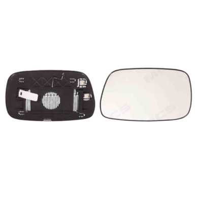 DX_SCRITTA_LOGO.jpg Piastra Retrovisore Destro Toyota Corolla 2001-2004 87908-02360 Convesso Termico