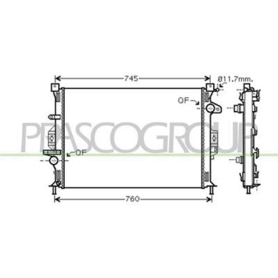 FD110R002_1.JPG Radiatore Per Ford Mondeo Dal 2007 Al 2010