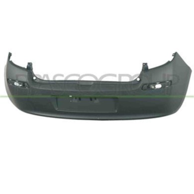 RN3251051_1.JPG Paraurti Posteriore Con Primer Per Renault Clio Dal 2005 Al 2009