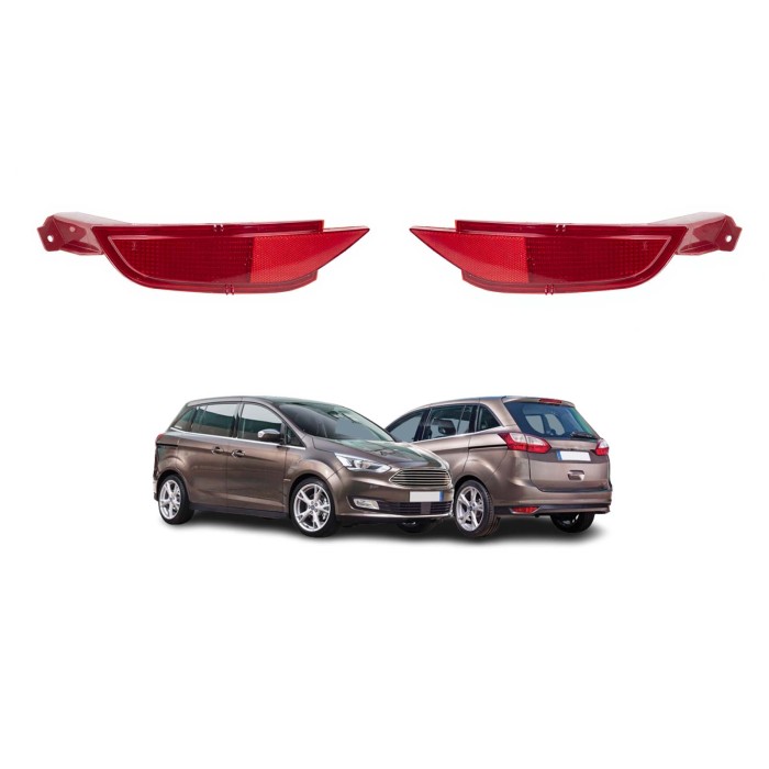 FD3444353_FD3444354_3.jpg Catadiottri Destro e Sinistro Paraurti Posteriore Per Ford Fiesta Mk Vi Dal 2008 Al 2012