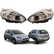 FT3444903_+_FT344904_3.jpg Coppia Proiettori Destro e Sinistro H4 Elettrico Cromato Per Fiat Punto Dal 2012 Al 2017