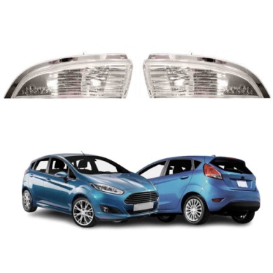 FD3447415_FD3447416_3.jpg Kit Fanali Bianchi Per Retrovisore Destro e Sinistro Per Ford Fiesta Mk Vi Dal 01/2013 al 04/2017