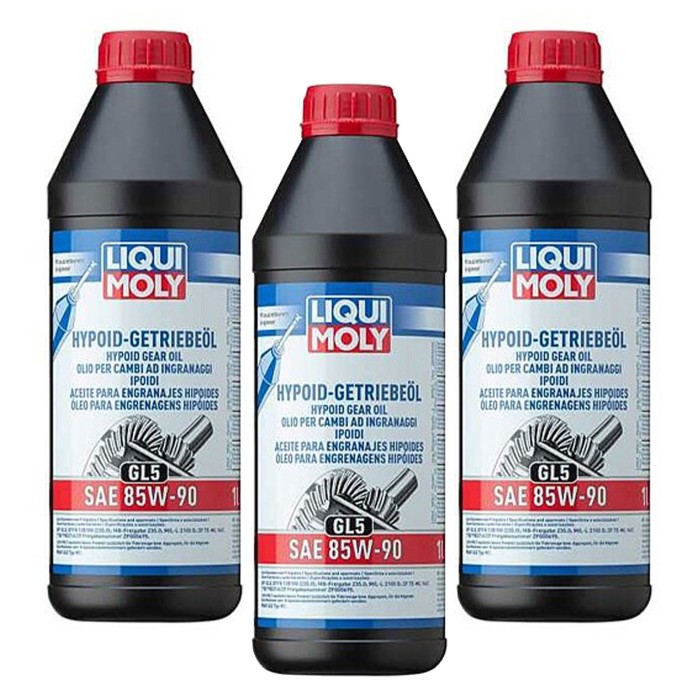 LIQUI-MOLY-1035.jpg LIQUI MOLY 1035 Olio per cambi ad ingra­naggi ipoidi (GL5) SAE 85W-90. KIT PROMOZIONE 3 LITRI