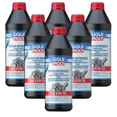 LIQUI-MOLY-1035.jpg LIQUI MOLY 1035 Olio per cambi ad ingra­naggi ipoidi (GL5) SAE 85W-90. KIT PROMOZIONE 6 LITRI