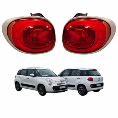 FT0404153_FT0404154_3.jpg Kit Fanali Posteriori Destro Senza Porta Lampada Per Fiat 500 L Dal 2012 Al 2017