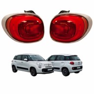 FT0404153_FT0404154_3.jpg Kit Fanali Posteriori Destro Senza Porta Lampada Per Fiat 500 L Dal 2012 Al 2017