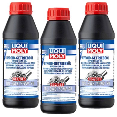 LIQUI-MOLY-1407_1-PEZZO.jpg Olio per cambi ad ingra­naggi ipoidi (GL4/5) TDL SAE 75W-90. KIT PROMOZIONE 3 LITRI