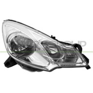 Proiettore Destro H1+h7 Elettrico Cromato Per Citroen C3 Dal 2009 Al 2013