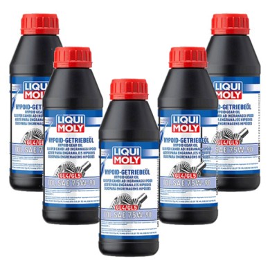 LIQUI-MOLY-1407_1-PEZZO.jpg Olio per cambi ad ingra­naggi ipoidi (GL4/5) TDL SAE 75W-90. KIT PROMOZIONE 5 LITRI