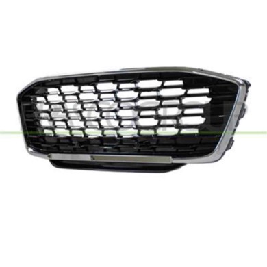 FD6202001_1.JPG Griglia Radiatore Nera Lucida Con Cornice Cromata Per Ford Puma Dal 2019