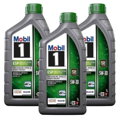 MOBIL-1.jpg Olio Motore Mobil 1 Esp 5w30 Auto Benzina Diesel Dpf E Catalizzatori. KIT PRMOZIONE 3 LITRI