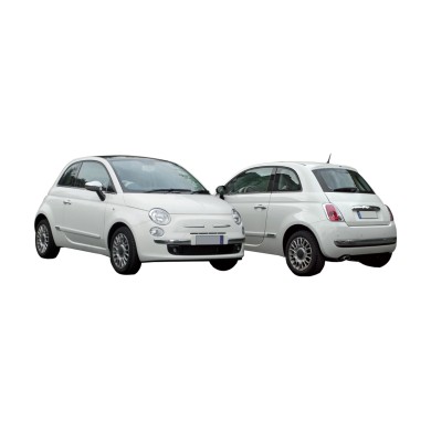 FT0301255_3.png Modanatura Centrale Paraurti Posteriore Cromata Per Fiat 500 Dal 2007 Al 2015