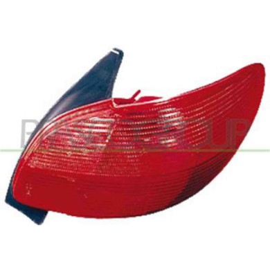 PG0094154_1.JPG Fanale Posteriore Sinistro Senza Porta Lampada Per Peugeot 206 Dal 1998 Al 2009