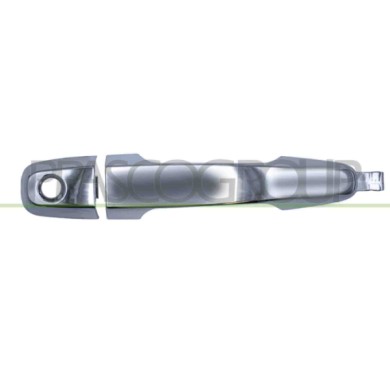 MB8218016_2.JPG Maniglia Esterna Anteriore Sinistra Cromata Per Mitsubishi L200 - Strada Dal 2005 Al 2010