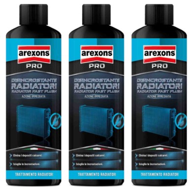 3507 DISINCROSTANTE RADIATORI.jpg Arexons 3507 Disincrostante Per Radiatori 3 Pezzi X 500 Ml.