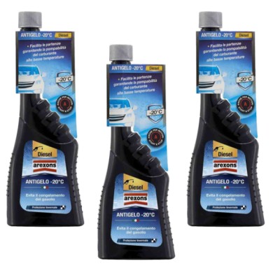 9650_1.jpg Arexons Antigelo Fino A - 20°c 9650 3 Pezzi X 250ml Additivo Per Carburante Diesel