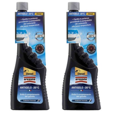 9650_1.jpg Arexons Antigelo Fino A - 20°c 9650 2 Pezzi X 250ml Additivo Per Carburante Diesel