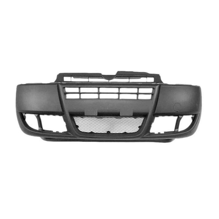 NEUTRO.jpg Paraurti Anteriore Nero Con Griglia Centrale Con Tappo Copri Gancio Fiat Doblo' Dal 2005 Al 2009 735417815