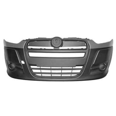 NEUTRO.jpg Paraurti Anteriore Parzialmente Con Primer Senza Sede Fendi Con Tappo Copri Gancio Traino Fiat Doblo' Dal 2009 Al 201