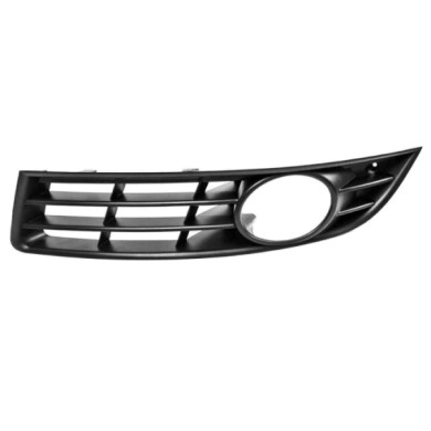 SX_SCRITTA_LOGO.jpg Griglia Sinistra Paraurti Anteriore Nera Con Sede Fendi Aperta Volkswagen Passat B6 Dal 2005 Al 2010 3C08536