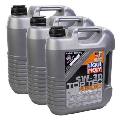 8973_1.jpg Liqui Moly 8973 Top Tec 4200 5w30 15 Litri Olio Motore Benzina E Diesel