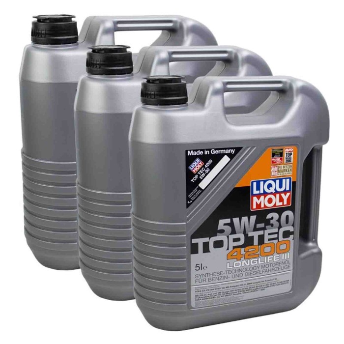 8973_1.jpg Liqui Moly 8973 Top Tec 4200 5w30 15 Litri Olio Motore Benzina E Diesel