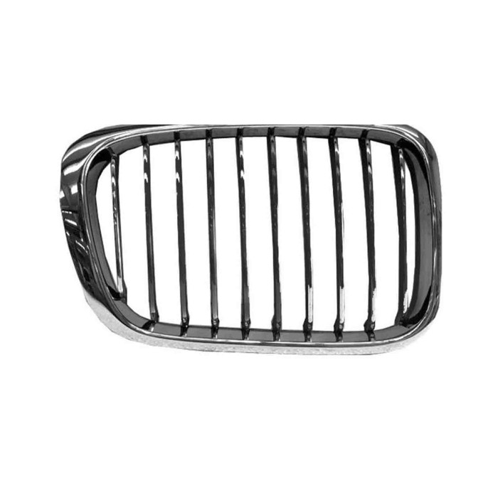 DX_SCRITTA_LOGO Griglia Radiatore Destra Cromata Bmw 3 Series E46 Dal 1998 Al 2001 51138208490