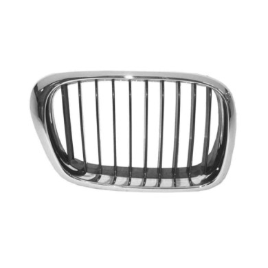 DX_SCRITTA_LOGO Griglia Radiatore Destra Cromata Nera Nera Bmw 5 Series E39 Dal 2000 Al 2003 51137005838