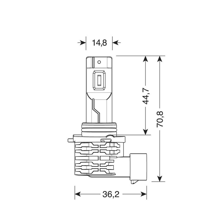 57733-D-01.JPG 9/32v Halo Led Serie 10 Halo Killer (h10 Hb3 9005) 20w P20d 2 Pz Scatola Halo Led Serie 10 Halo Killer Kit Conver