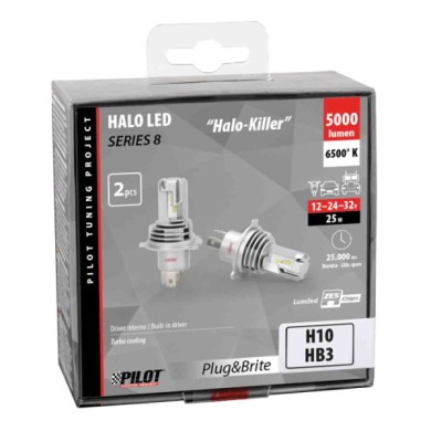 57773-C-01.JPG 9/32v Halo Led Serie 8 Halo Killer (h10 Hb3 9005) 25w P20d 2 Pz Scatola Halo Led Serie 8 Halo Killer Kit Conversi