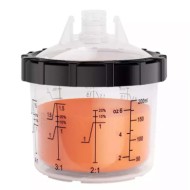 Tazza Graduata Vernice 200ML 1.0 Con Filtro 125/190µm Per Pistole A Spruzzo