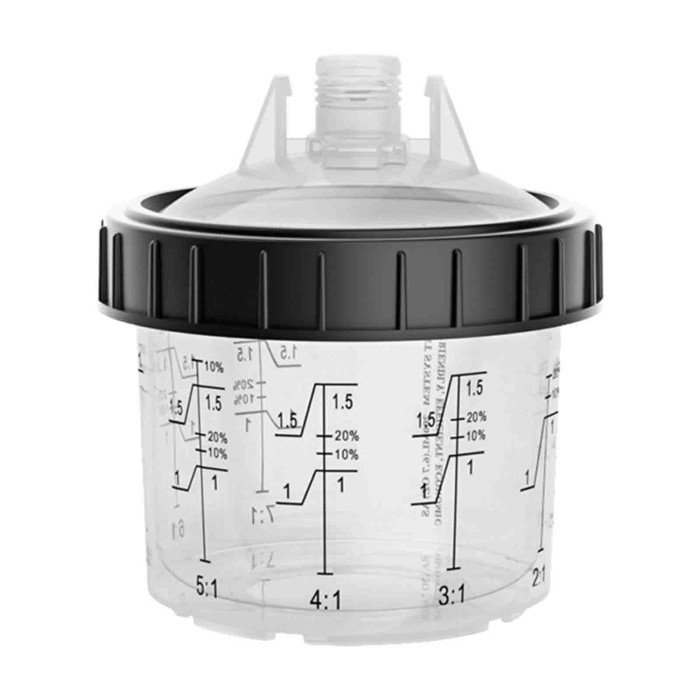 PC50200_7.jpg Tazza Graduata Vernice 200ML 1.0 Con Filtro 125/190µm Per Pistole A Spruzzo