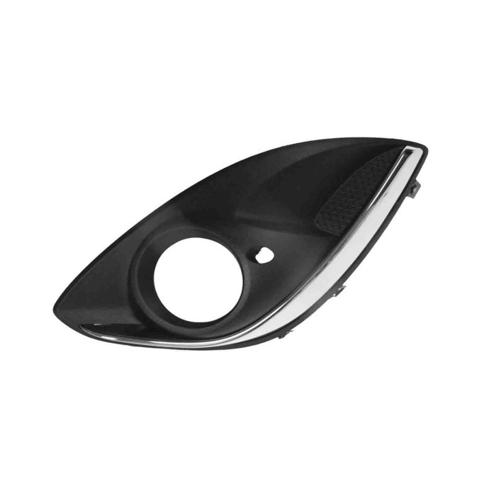 SX_SCRITTA_LOGO.jpg Griglia Sinistra Paraurti Anteriore Con Modanatura Comata Con Sede Fendi Opel/Vauxhall Corsa D Dal 2011 Al 2