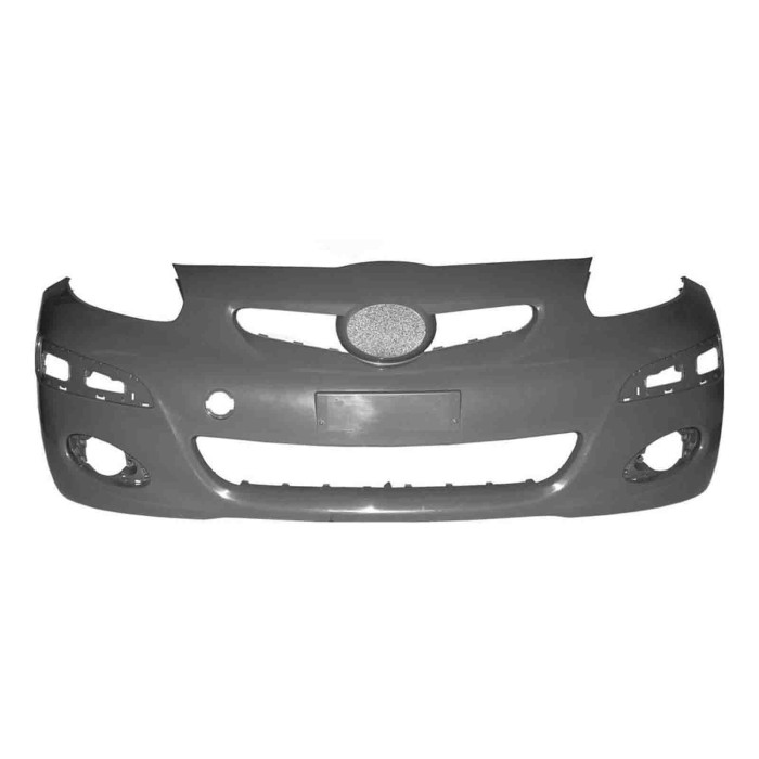 NEUTRO.jpg Paraurti Anteriore Grigio Liscio Da Primerizzare Con Sede Fendi Con Fori Modanatura Toyota Aygo Dal 2009 Al 2011 5211