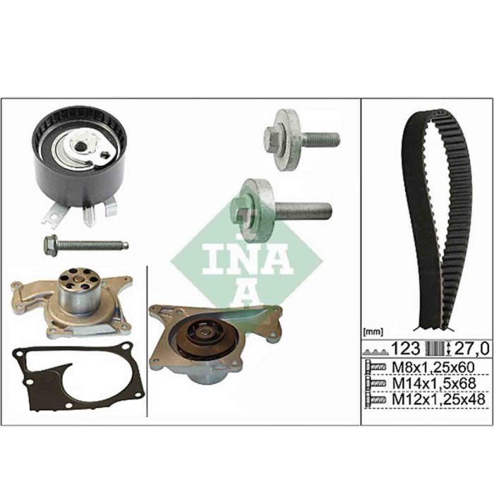 NEUTRO.jpg Pompa acqua + Kit cinghie dentate 530 0197 32 SCHAEFFLER INA per RENAULT NISSAN