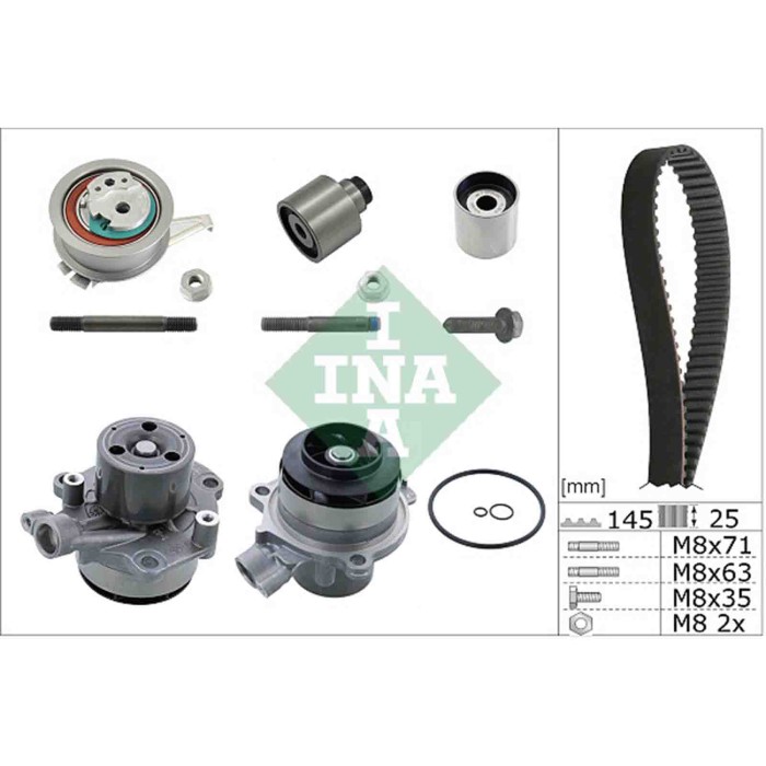 NEUTRO.jpg Pompa acqua + Kit cinghie dentate 530 0699 32 SCHAEFFLER INA per AUDI VW SEAT
