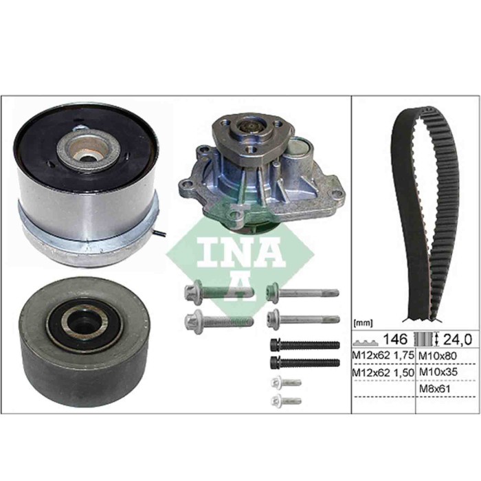 NEUTRO.jpg Pompa acqua + Kit cinghie dentate 530 0724 30 SCHAEFFLER INA per OPEL FIAT SAAB