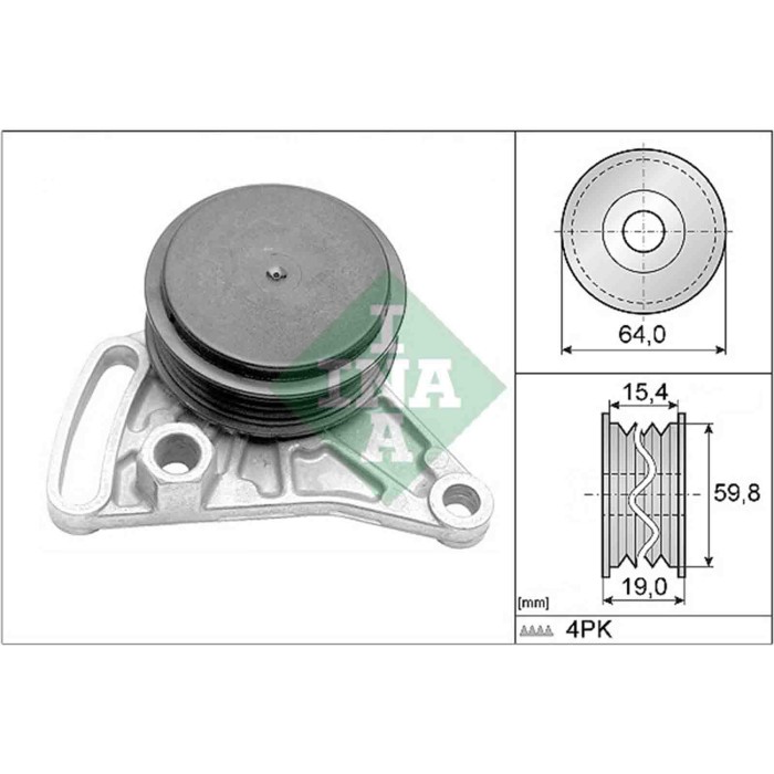 531030910_1.JPG Rullo tenditore Cinghia Poly-V 531 0309 10 SCHAEFFLER INA per AUDI VW SKODA