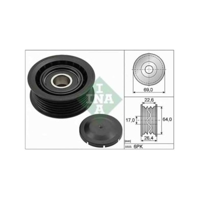 532016010_2.JPG Galoppino/Guidacinghia Cinghia Poly-V 532 0160 10 SCHAEFFLER INA per AUDI VW