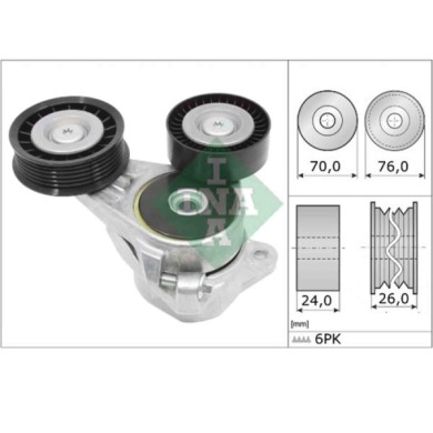 534030910_2.JPG Tendicinghia Cinghia Poly-V 534 0309 10 SCHAEFFLER INA per FORD