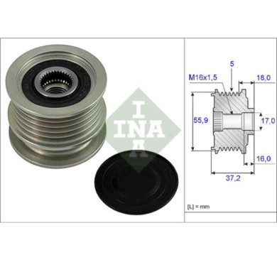 535000910_1.JPG Dispositivo ruota libera alternatore 535 0009 10 SCHAEFFLER INA per VW SEAT